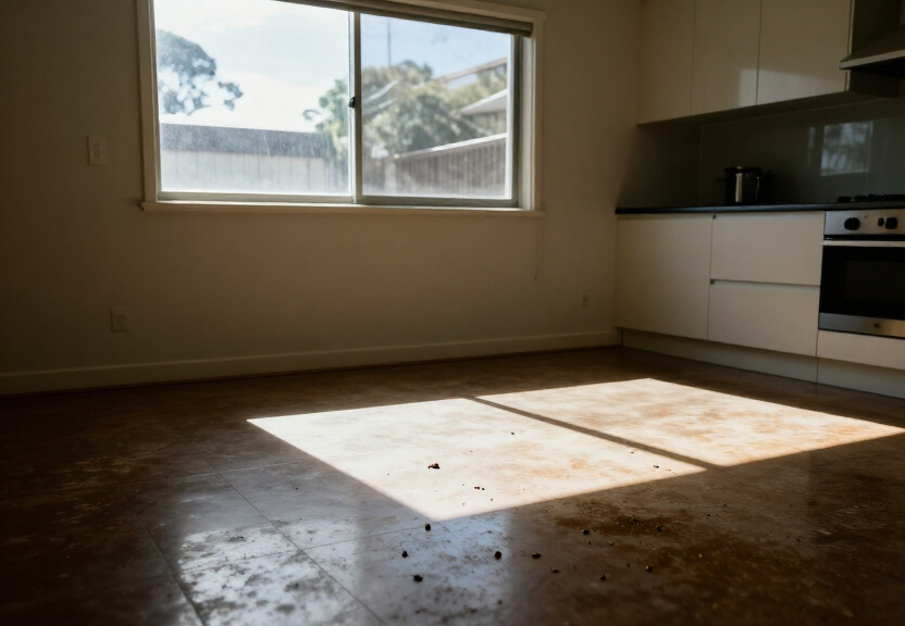 Rodent infestation in a St Leonards kitchen before treatment